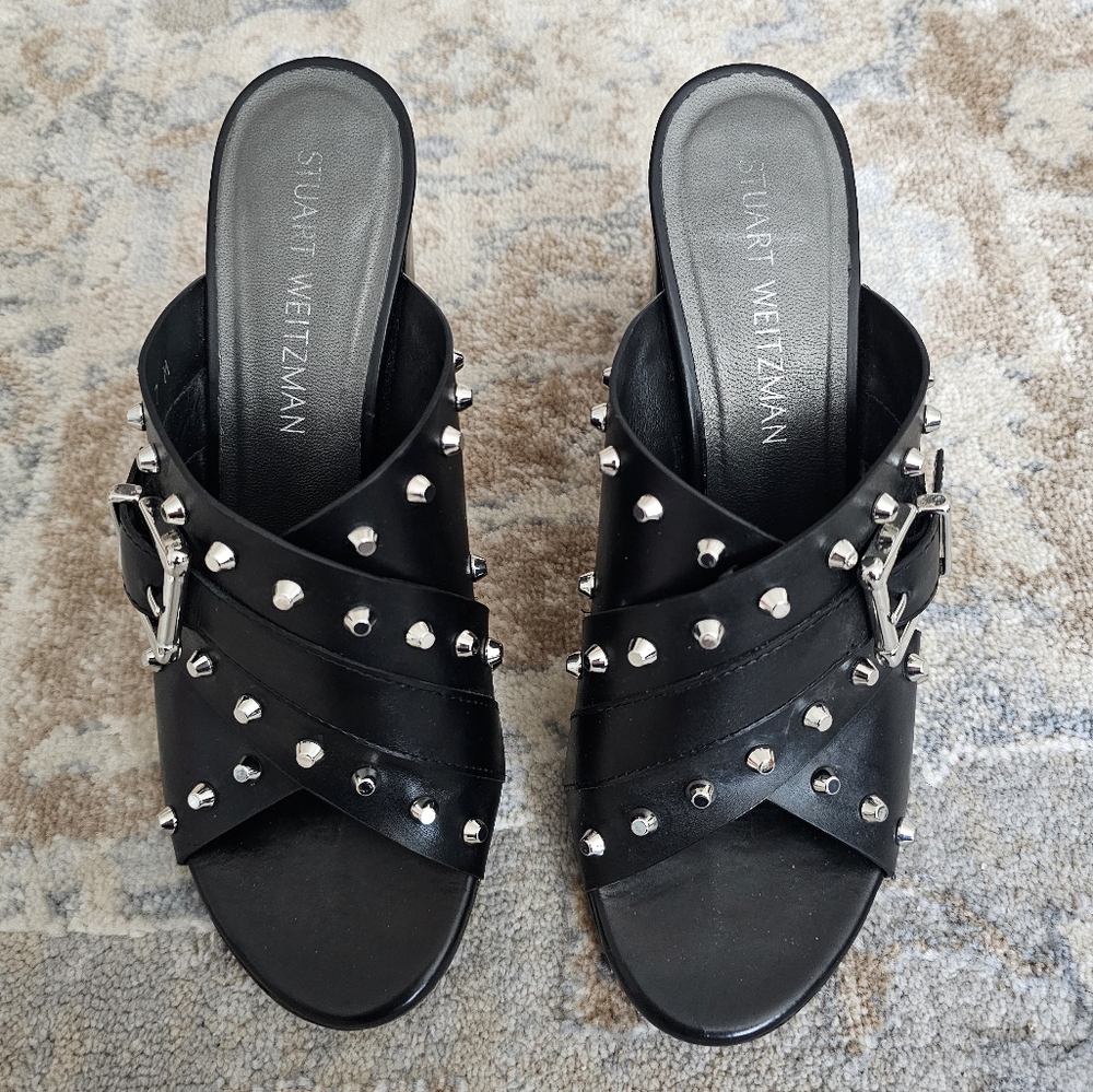 Stuart weitzman studded sandals